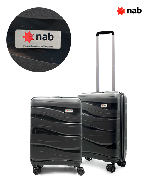 Bộ vali quà tặng doanh nghiệp độc đáo của OEM Group kết hợp cùng NAB