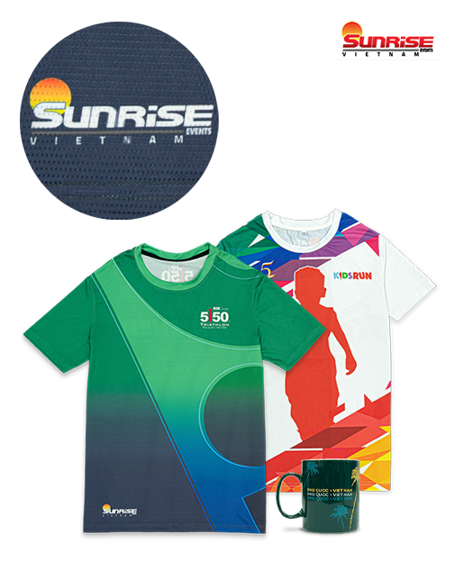 Sunrise Events Vietnam hợp tác OEM Group sản xuất merchandise cho các  sự kiện thể thao