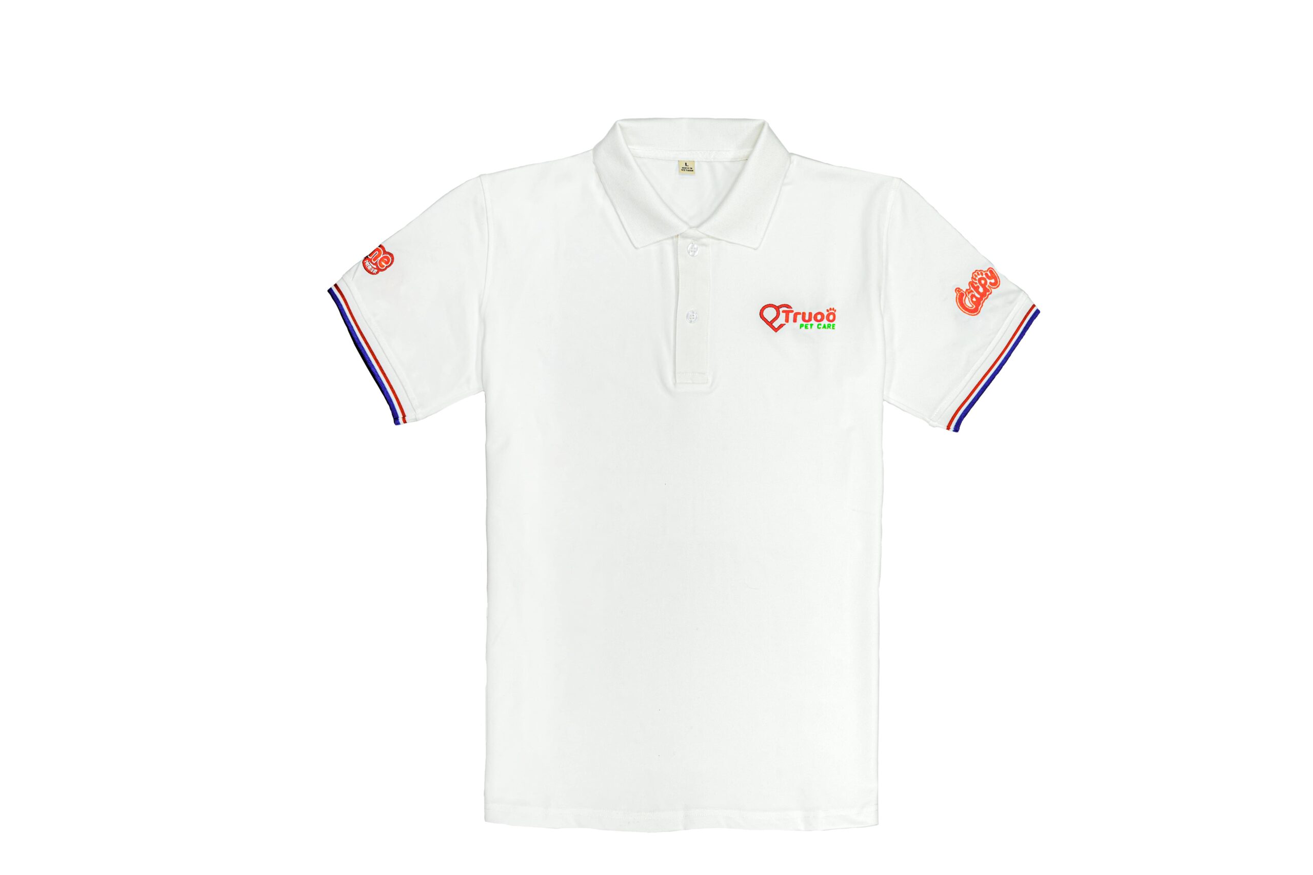 Áo Thun Cổ Polo Tay Ngắn Thêu Logo Viền Bo Tay 2 - Ảnh 2