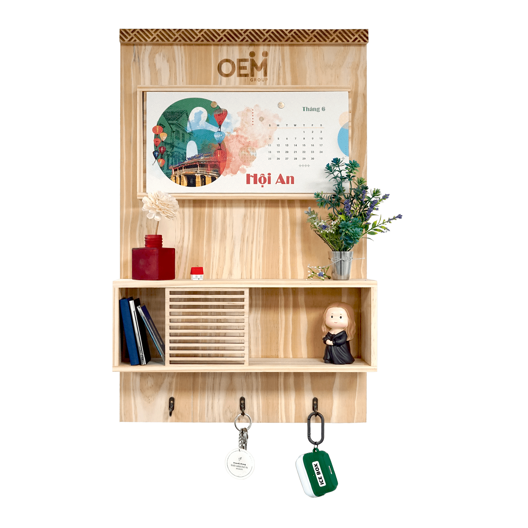 Bộ Lịch Gỗ Treo Tường In Khắc Logo - Ảnh 15