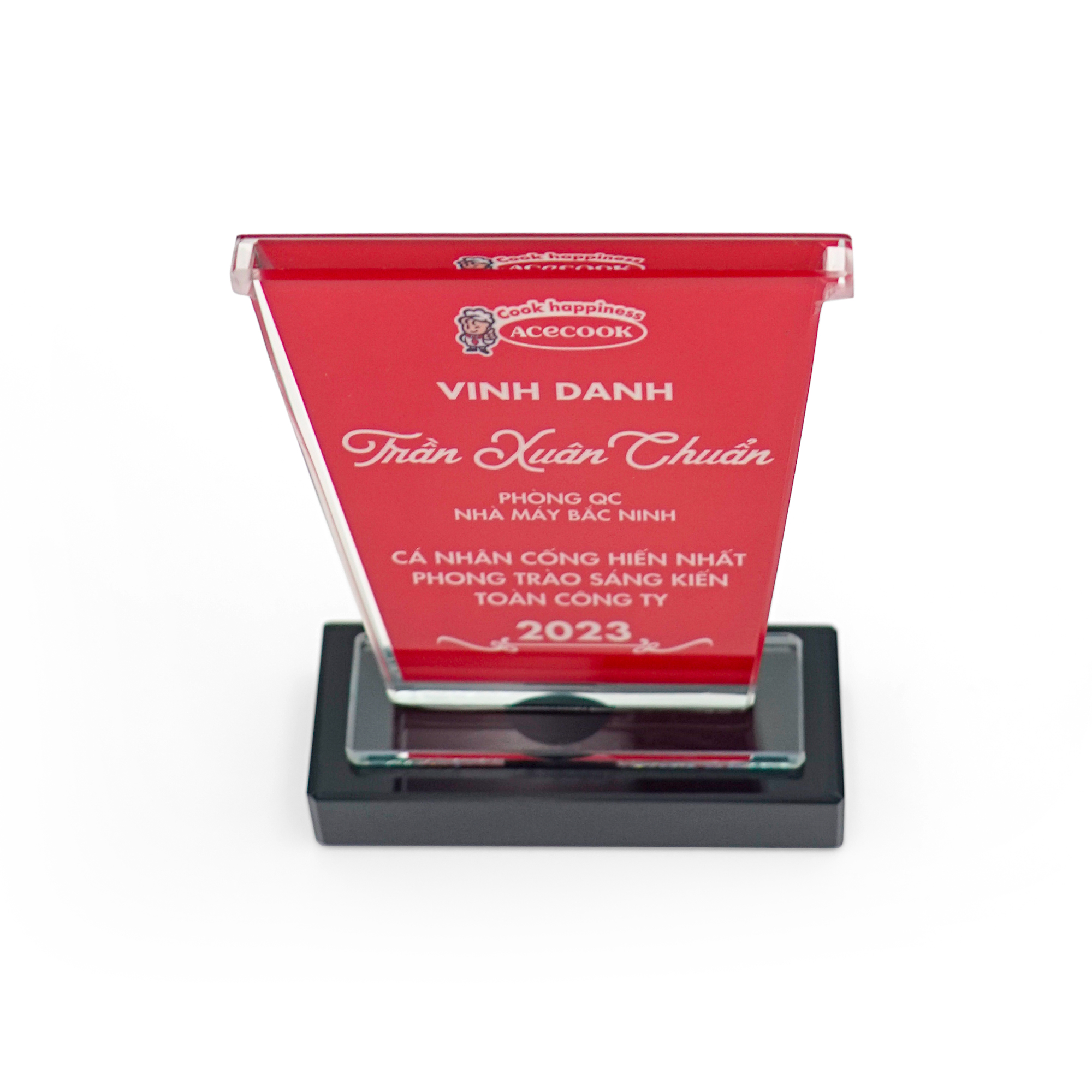 Kỷ Niệm Chương Để Bàn Thủy Tinh Thiết Kế riêng 1 - Ảnh 5