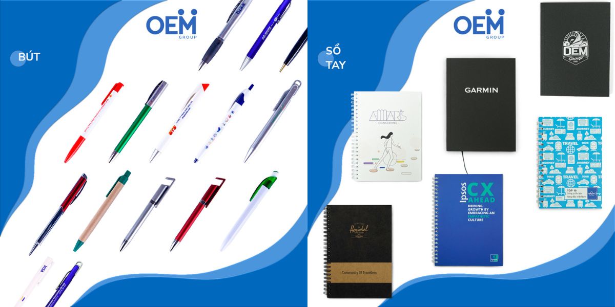 Bộ quà tặng cuối năm Bút ký kim loại và Sổ da cao cấp in logo doanh nghiệp, thể hiện sự chuyên nghiệp, đẳng cấp và là vật phẩm văn phòng đồng hành cùng khách hàng suốt năm.