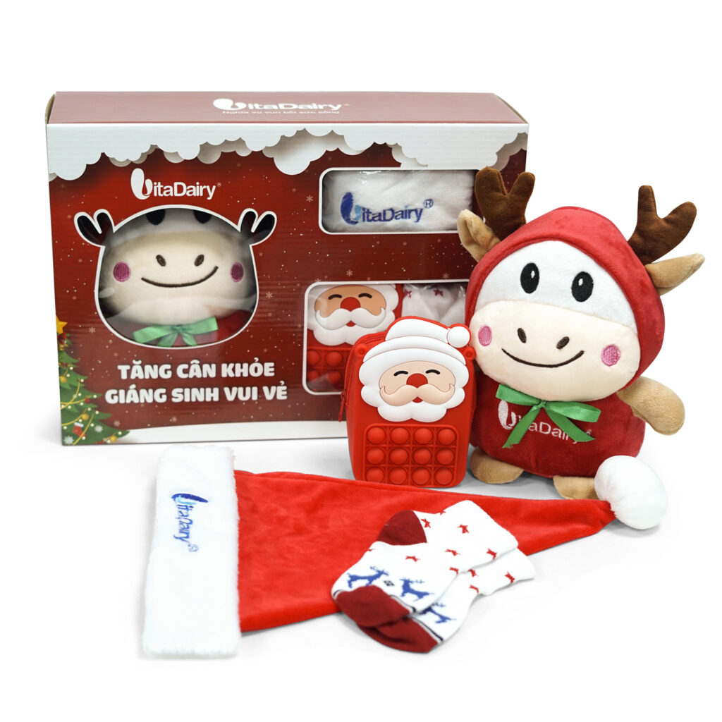 Cung cấp set quà Giáng Sinh thiết kế riêng độc đáo cho doanh nghiệp. Hộp quà bắt mắt, sản phẩm đa dạng, in logo nổi bật mang đậm dấu ấn thương hiệu.