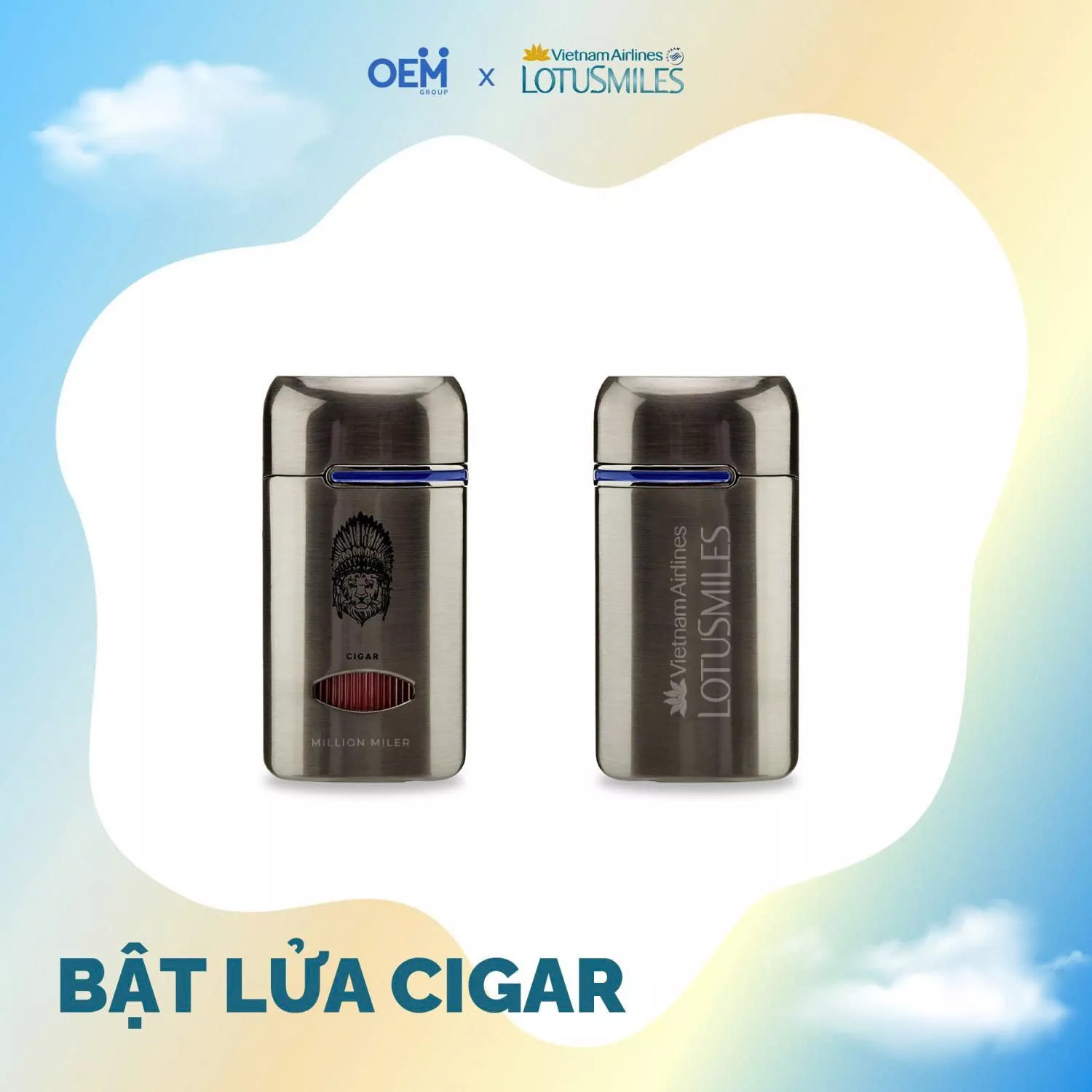 Bật lửa cigar cao cấp merchandise Vietnam Airlines thiết kế độc quyền