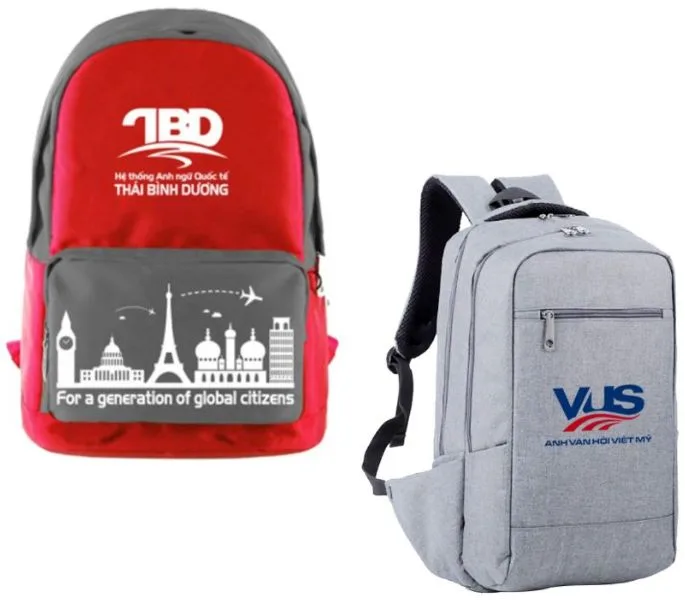 Balo in logo làm quà tặng