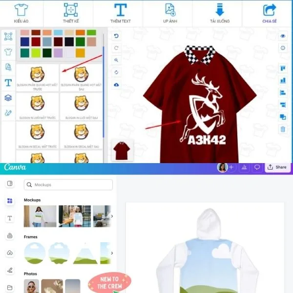 Thiết kế đồng phục công ty đơn giản chỉ với các thao tác kéo thả trên các nền tảng miễn phí