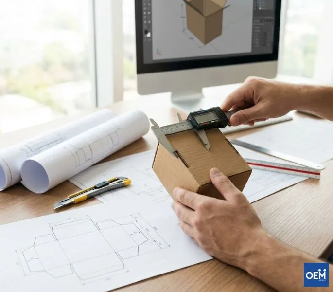 Hộp carton tại OEM Group được tư vấn và thiết kế riêng cho doanh nghiệp