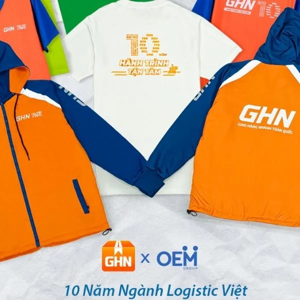 OEM Group thiết kế đồng phục cho công ty Giao Hàng Nhanh