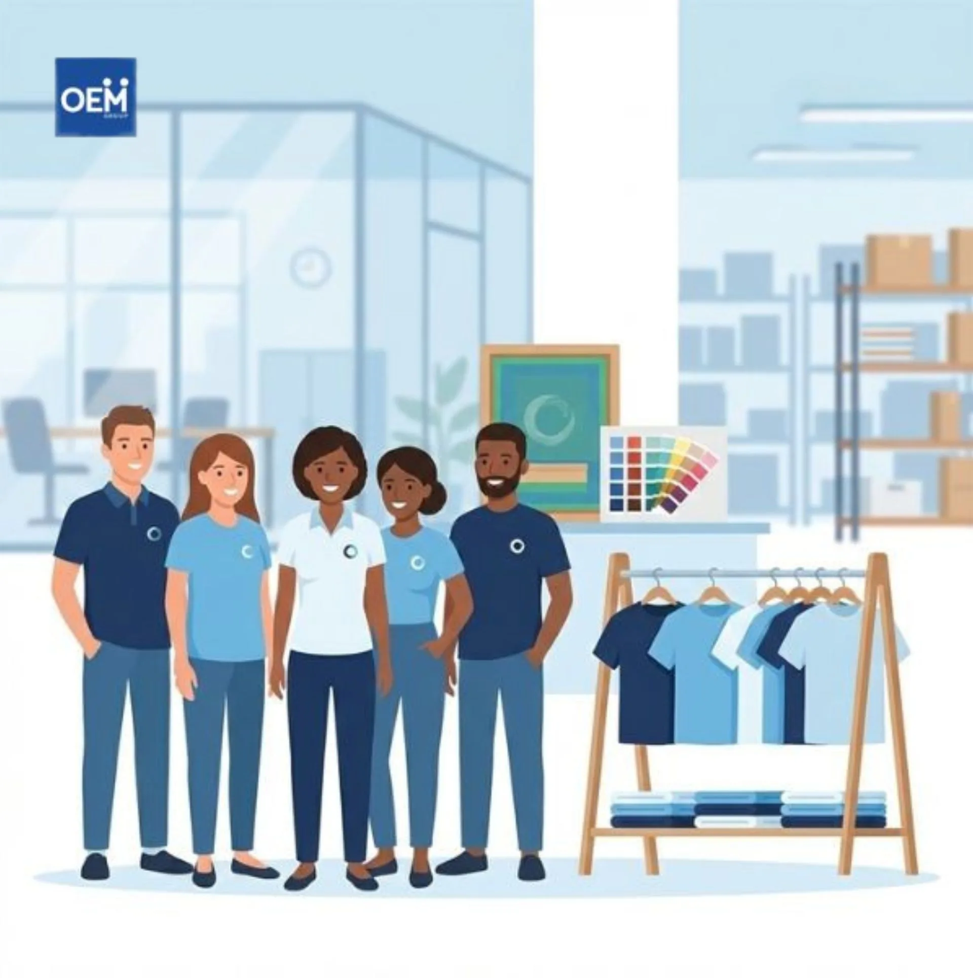 In áo đồng phục công ty giá tốt - OEM Group