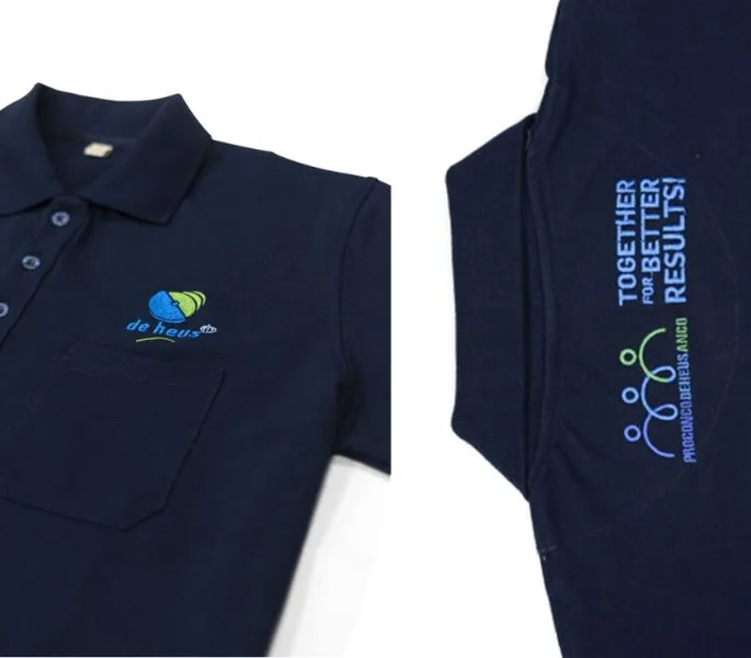 Áo polo đồng phục in logo ở ngực trái