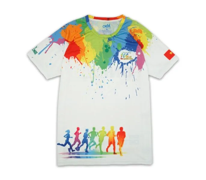 Áo thun đồng phục thể thao cổ tròn