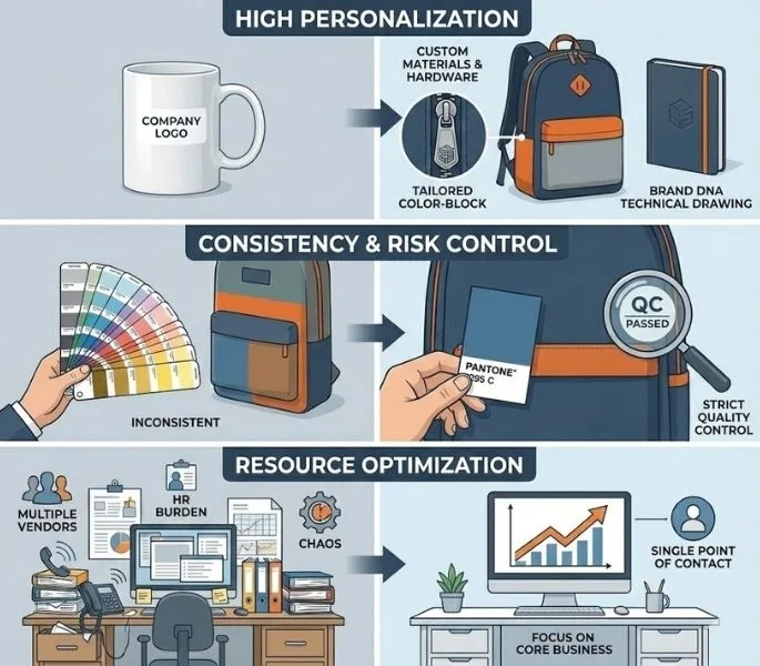 Sản phẩm kế riêng tăng nhận diện cho thương hiệu