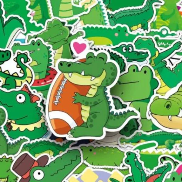 Bộ sticker cá sấu