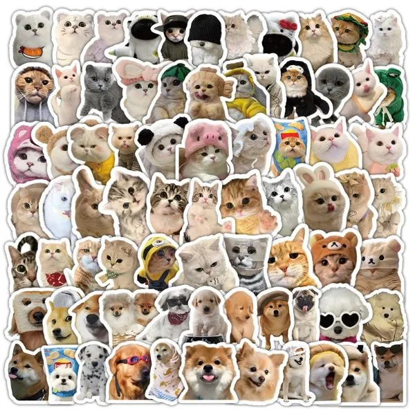 Sticker thú cưng dễ thương