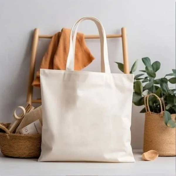 Túi tote vải canvas sở hữu form dáng cứng cáp và khả năng in ấn logo sắc nét, là lựa chọn hoàn hảo cho bộ quà tặng hội nghị cao cấp