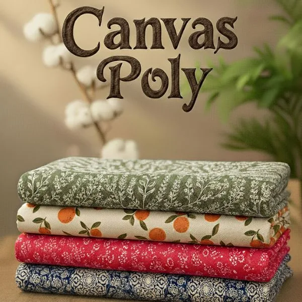 Vải Canvas Poly thường được làm túi tote, balo, ví cầm tay, giày dép
