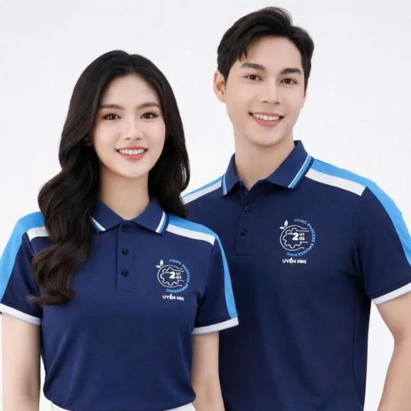áo polo vải cá sấu dễ dàng trong việc thêu-in logo thương hiệu
