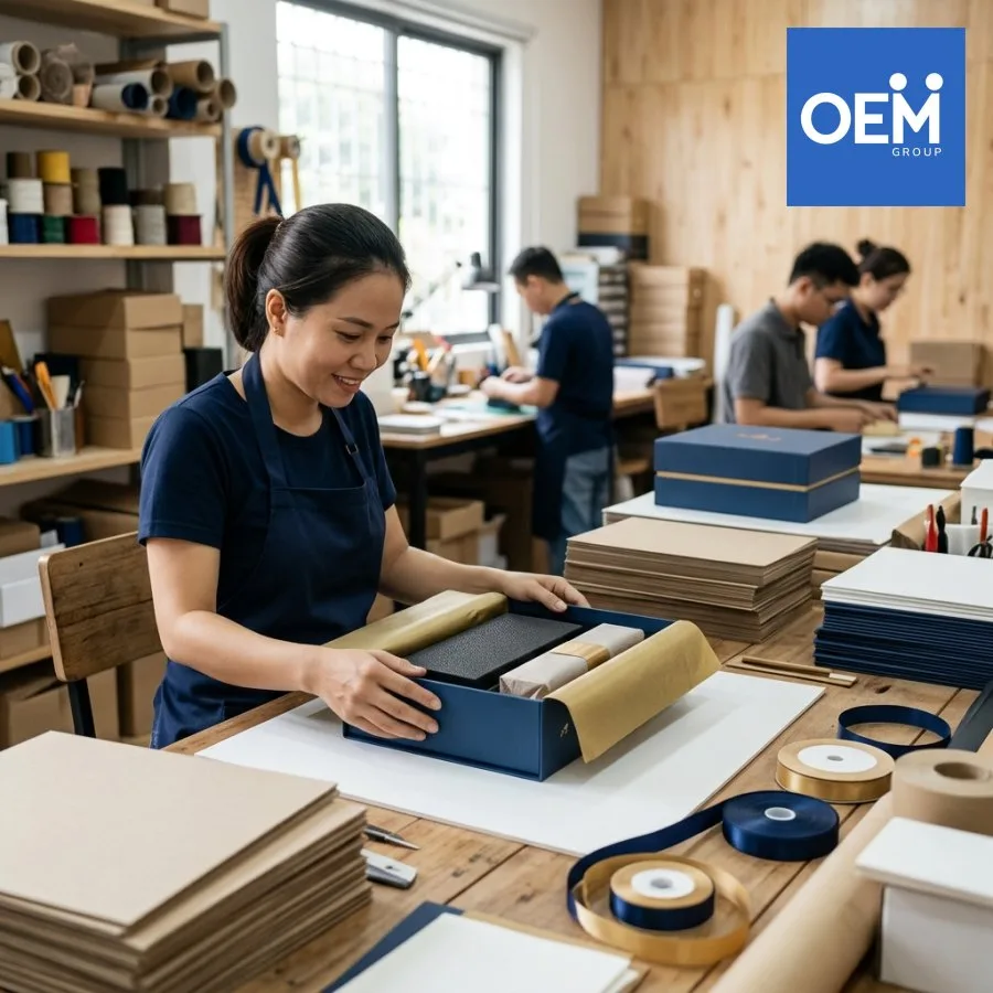 sản xuất hộp quà