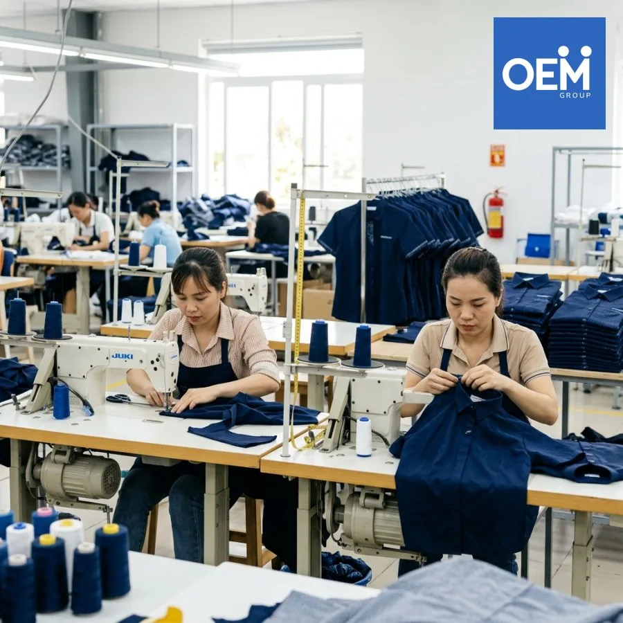 xưởng may đồng phục