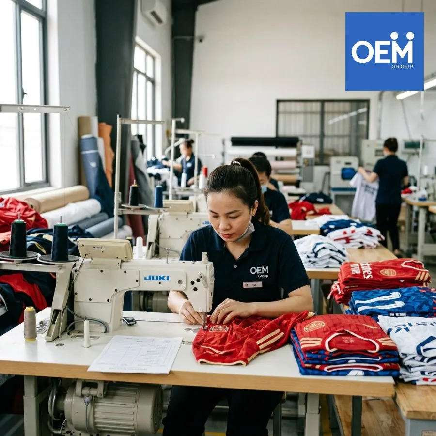 sản xuất merchandise câu lạc bộ bóng đá