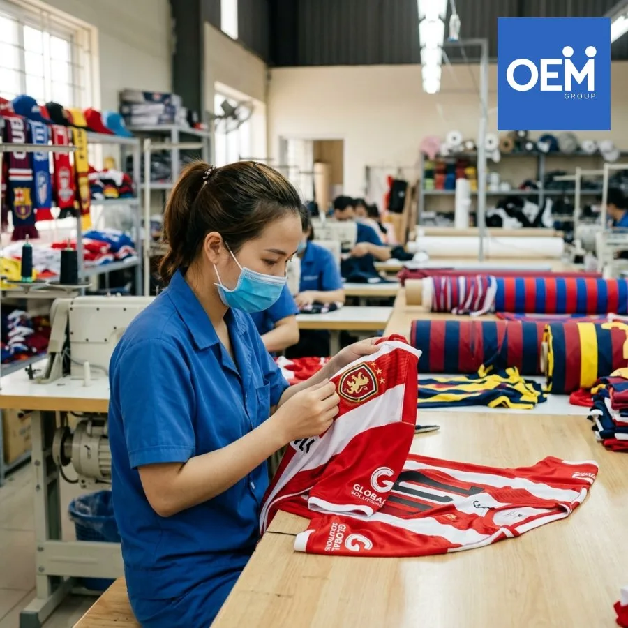 sản xuất merchandise câu lạc bộ bóng đá