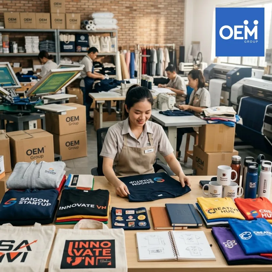 sản xuất merchandise thương hiệu
