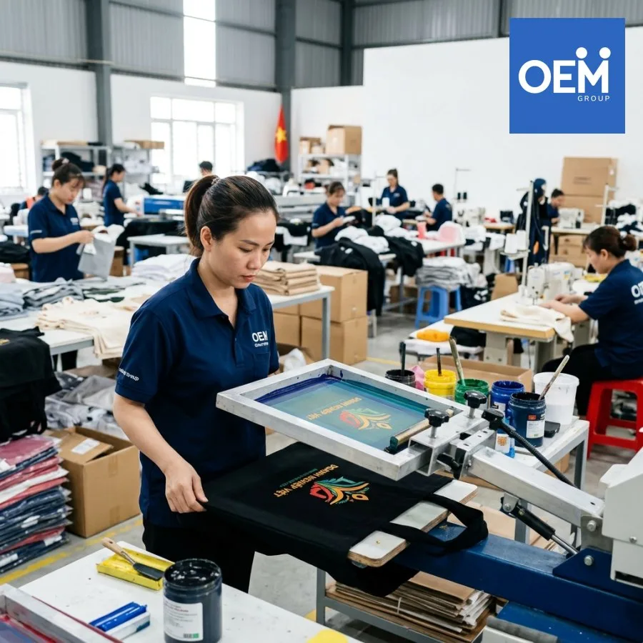 xưởng sản xuất merchandise